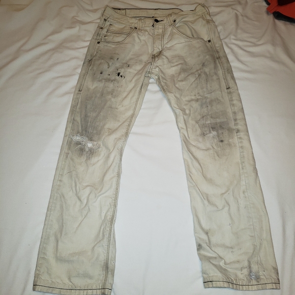 Super stained distressed bleached levi jeans Sz 31 - Picture 2 of 16